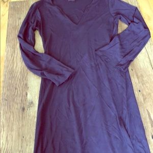 Maxi straight purple dress